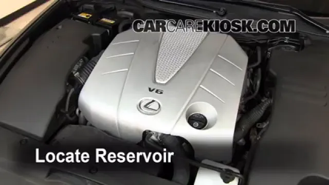 2007 Lexus GS350 3.5L V6 Líquido limpiaparabrisas Agregar líquido